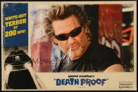 5s396 DEATH PROOF commercial poster '07 Quentin Tarantino's Grindhouse, Kurt Russell smoking c/u!