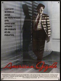 5s752 AMERICAN GIGOLO French 1p '80 handsomest male prostitute Richard Gere is framed for murder!