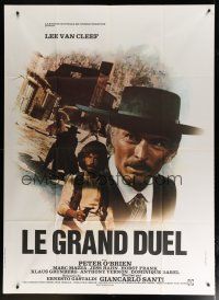 5s773 BIG SHOWDOWN French 1p '73 Lee Van Cleef, spaghetti western, art by Vaissier!