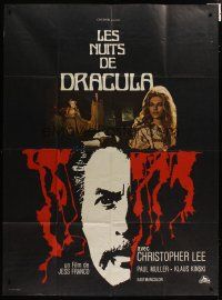 5s809 COUNT DRACULA French 1p '71 directed by Jesus Franco, Christoper Lee as the vampire!