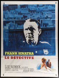 5s820 DETECTIVE French 1p '68 art of Frank Sinatra as gritty New York City cop by Boris Grinsson!