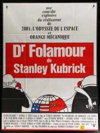 5s822 DR. STRANGELOVE French 1p R70s Stanley Kubrick classic, Sellers, Tomi Ungerer art!