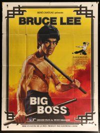 5s844 FISTS OF FURY French 1p R79 wonderful close up of kung fu master Bruce Lee, Big Boss!