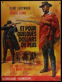 5s848 FOR A FEW DOLLARS MORE French 1p '66 Sergio Leone, Mascii art of Clint Eastwood & Van Cleef