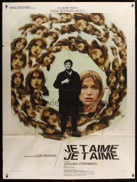 5s869 JE T'AIME JE T'AIME French 1p '68 Alain Resnais, art of Rich & Georges-Picot by Ferracci!
