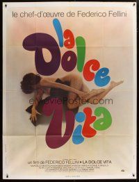 5s872 LA DOLCE VITA French 1p R70s Federico Fellini, completely different photo of naked woman!