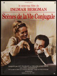 5s951 SCENES FROM A MARRIAGE French 1p '75 Ingmar Bergman, Liv Ullmann, Erland Josephson