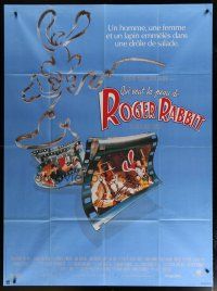 5s993 WHO FRAMED ROGER RABBIT French 1p '88 Robert Zemeckis, Bob Hoskins, cartoon/live action!