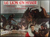 5s669 LION IN WINTER French 4p '68 Katharine Hepburn, Peter O'Toole as Henry II, different!
