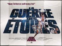 5s666 STAR WARS French 8p '77 George Lucas classic sci-fi epic, great art by Ferracci & Tom Jung!