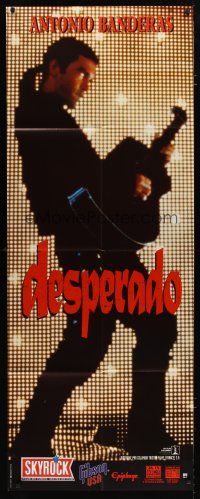 5s726 DESPERADO French door panel '95 Robert Rodriguez, full-length Antonio Banderas with guitar!