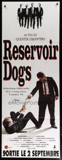 5s742 RESERVOIR DOGS French door panel '92 Quentin Tarantino, Harvey Keitel, Steve Buscemi, Penn