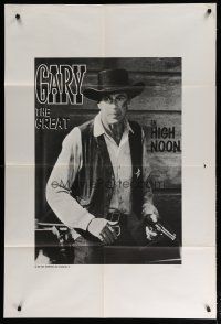5s704 HIGH NOON French 31x47 R68 different image of Gary Cooper billed as Gary The Great!