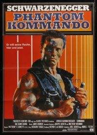 5s378 COMMANDO German 33x47 '85 Arnold Schwarzenegger is going to make someone pay!
