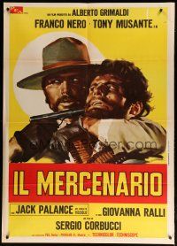 5s212 MERCENARY Italian 1p '69 Il Mercenario, gunslingers Jack Palance & Franco Nero, Olivetti art!