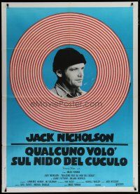 5s219 ONE FLEW OVER THE CUCKOO'S NEST Italian 1p R70s Jack Nicholson, Milos Forman classic!