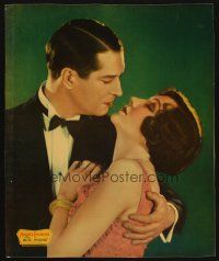 5s322 BIG POND jumbo LC '30 romantic close up of Claudette Colbert & Maurice Chevalier!