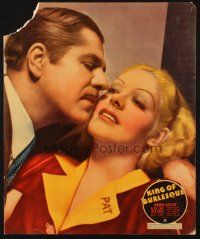 5s329 KING OF BURLESQUE jumbo LC '35 romantic close up of sexy Alice Faye & Warner Baxter!