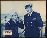 5s340 SHIPMATES jumbo LC '31 sailor Cliff Edwards on deck saluting officer Ernest Torrence!