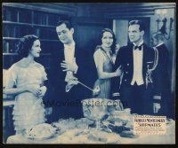 5s339 SHIPMATES jumbo LC '31 Robert Montgomery & Dorothy Jordan at fancy party with another couple