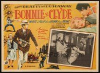 5s506 BONNIE & CLYDE Mexican LC '67 Warren Beatty & Faye Dunaway, different border art!