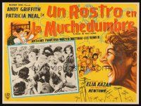 5s529 FACE IN THE CROWD Mexican LC '57 border art of Andy Griffith, directed by Elia Kazan!
