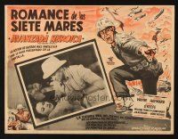 5s531 FIGHTING SEABEES Mexican LC R50s great close up of John Wayne & pretty Susan Hayward!