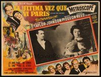 5s576 LAST TIME I SAW PARIS Mexican LC '54 Elizabeth Taylor, Donna Reed, F. Scott Fitzgerald!