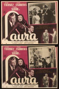 5s468 LAURA 2 Mexican LCs R50s sexy Gene Tierney, Dana Andrews, Vincent Price, Otto Preminger