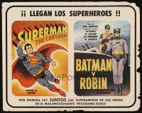 5s631 SUPERMAN/BATMAN Y ROBIN Mexican LC '60s wonderful art of the most famous superheroes!