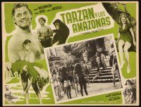 5s632 TARZAN & THE AMAZONS Mexican LC R50s Johnny Weissmuller surrounded by jungle women!