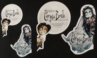 5s395 CORPSE BRIDE set of 4 window cling posters '05 Tim Burton computer animated horror musical!