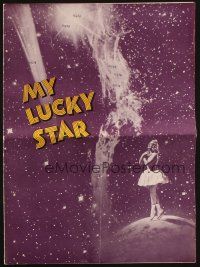 5s072 MY LUCKY STAR pressbook '38 pretty ice skater Sonja Henie & Richard Greene!