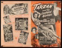 5s096 TARZAN & THE LEOPARD WOMAN pressbook '46 art of Johnny Weissmuller & Acquanetta!