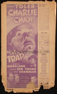 5s103 TRAP pressbook '46 Sidney Toler as Charlie Chan, Mantan Moreland, Victor Sen Young