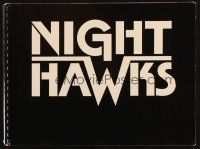 5s310 NIGHTHAWKS souvenir program book '81 Sylvester Stallone, Billy Dee Williams, Rutger Hauer