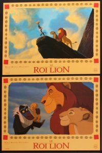 5s657 LION KING 11 French LCs '94 classic Disney cartoon set in Africa, great images!