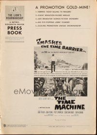 5s099 TIME MACHINE pressbook '60 H.G. Wells, George Pal, great sci-fi images & art!