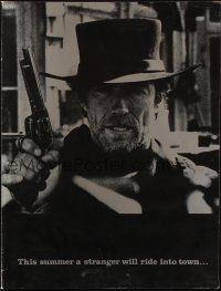 5s317 PALE RIDER promo brochure '85 great different images of cowboy Clint Eastwood!