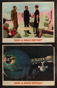 5t900 2001: A SPACE ODYSSEY 2 LCs '68 Kubrick, Sylvester in Space Station 5, cool sci-fi image!