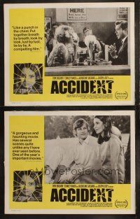 5t901 ACCIDENT 2 LCs '67 written by Harold Pinter, sexy Jacqueline Sassard w/ Bogarde & York!