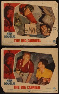 5t842 ACE IN THE HOLE 3 LCs '51 Billy Wilder classic, Kirk Douglas, Jan Sterling, The Big Carnival!