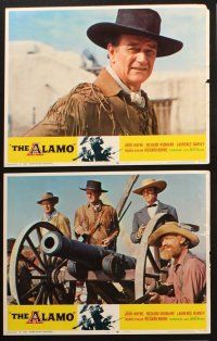 5t699 ALAMO 6 LCs R67 John Wayne, Richard Widmark, Lawrence Harvey, cool war images!