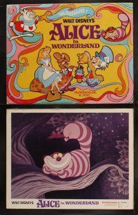 5t046 ALICE IN WONDERLAND 8 LCs R74 Walt Disney Lewis Carroll classic, great cartoon images!