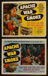 5t057 APACHE WAR SMOKE 8 LCs '52 Gilbert Roland, Glenda Farrell, roaring West adventure!