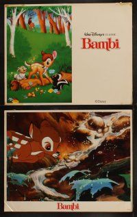5t064 BAMBI 8 LCs R88 Walt Disney cartoon deer classic, great images with Thumper!