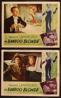 5t846 BAMBOO BLONDE 3 LCs '46 sexy elegant Frances Langford, World War II musical!