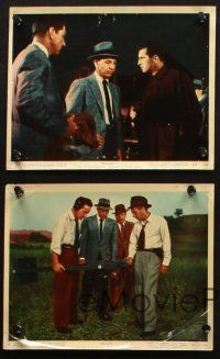 5w079 DRAGNET 5 color 8x10 stills '54 great images of Jack Webb as detective Joe Friday!