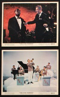 5w019 FIVE PENNIES 9 color 8x10 stills '59 Danny Kaye, Louis Armstrong & Barbara Bel Geddes!