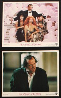5w057 WITCHES OF EASTWICK 7 8x10 mini LCs '87 Jack Nicholson, Cher, Susan Sarandon, Pfeiffer!